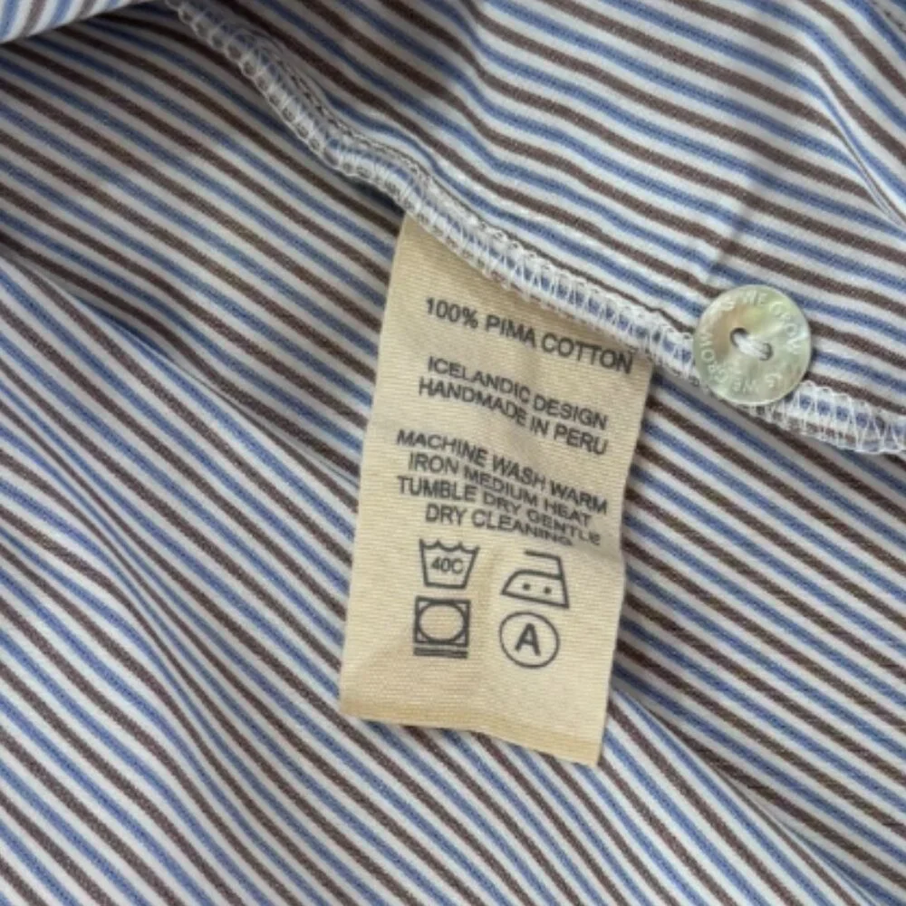 AS WE GROW - SKIRT - 100% COTTON - STRIPES - WHITE/BLUE/BROWN - 3-5Y - Picture 5 of 5